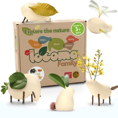 Locomo Family Resources for Learning, Natural Wooden Animal Figures for Outdo...