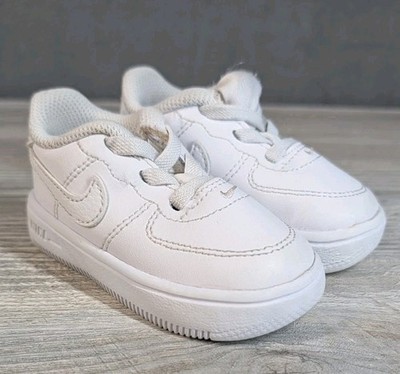 Nike Toddler 4C White Air Force 1 Low Sneakers Classic Leather Lace Up Shoes