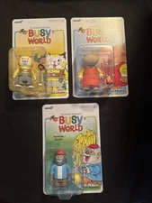 Richard Scarry's BUSY WORLD Wave 1 Set of 3 Super7 Reaction Figures Lot