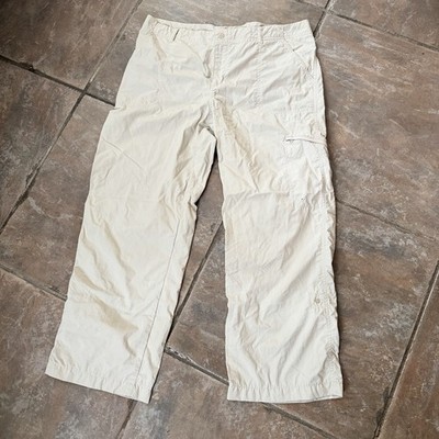 Columbia Women's Beige Cargo Pants Straight Leg Pockets