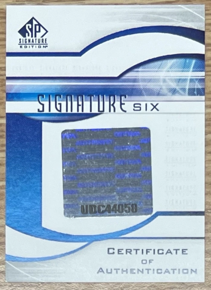 Joe Flacco 2009 Upper Deck SP Signature Edition Six Auto /30 Flynn Brink Ainge - Image 3 of 4