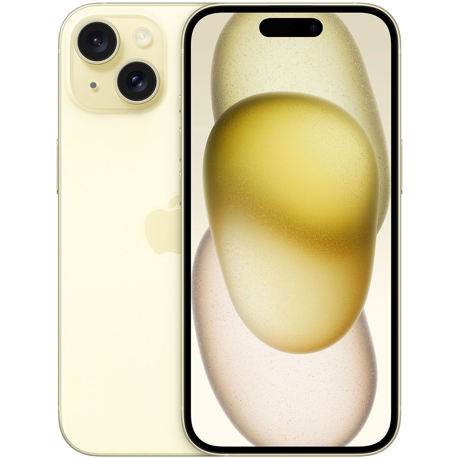 APPLE iPhone 15 US 128 Go Jaune eSIM-Only Reconditionné Très bon état
