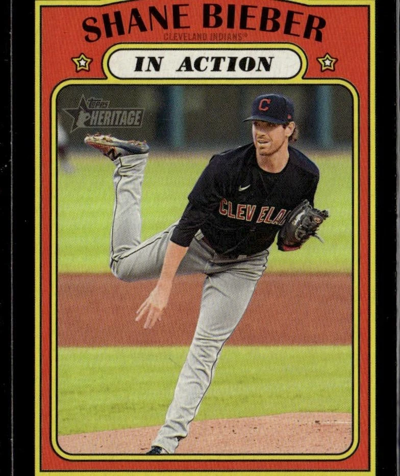Shane Bieber trading card