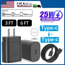 25W Super Fast PD Charger Type USB-C For Samsung Galaxy S25 Ultra S24 Fold7 6 US