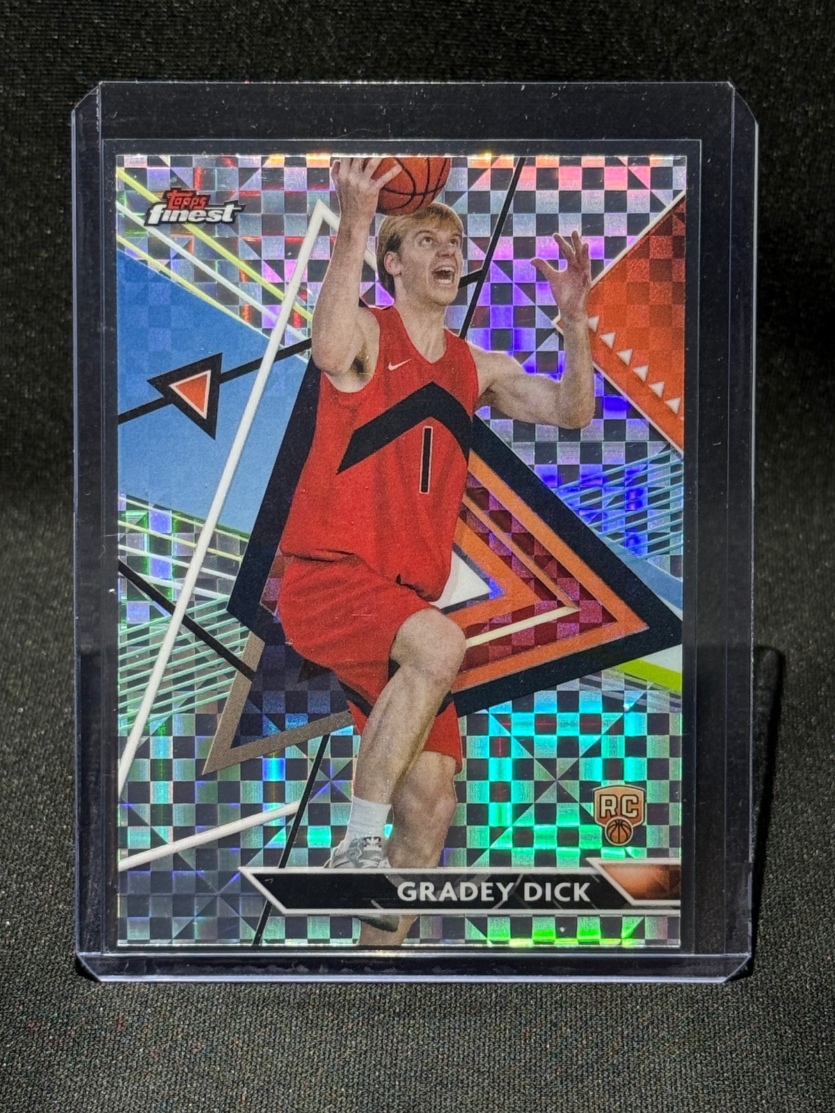 2023-24 Topps Finest - Uncommon Gradey Dick #180 Checkerboard Refractor (RC)