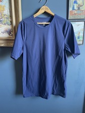 J Crew Men's Short Sleeve Sun Swim Shirt Blue Rash Guard UPF 50 - Sz L
