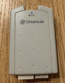 Sega Dreamcast Official Microphone Adapter & Mic sponge HKT-7200 Tested Japan