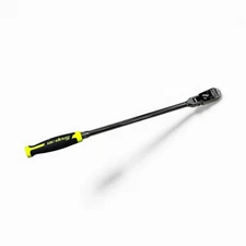 Snap On Tools FHLLFD100HV Hi-Viz 3/8"dr 100 Tooth 17" Hard Grip Flex Ratchet