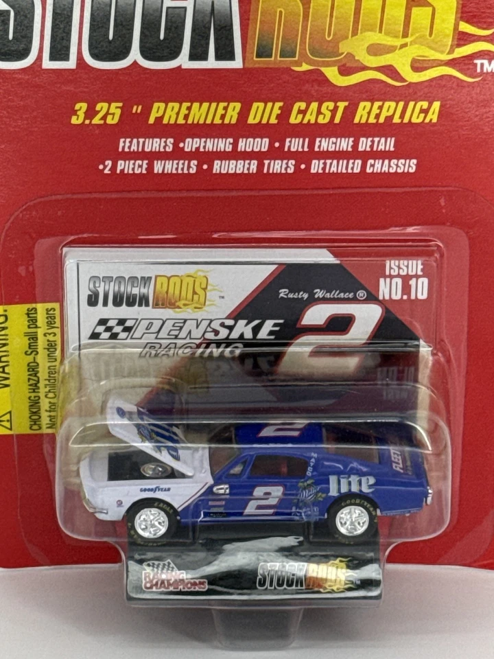 Racing Champions Rusty Wallace #2 Stock Rods Penske Eagle Diecast NIB NASCAR - Image 2 of 4