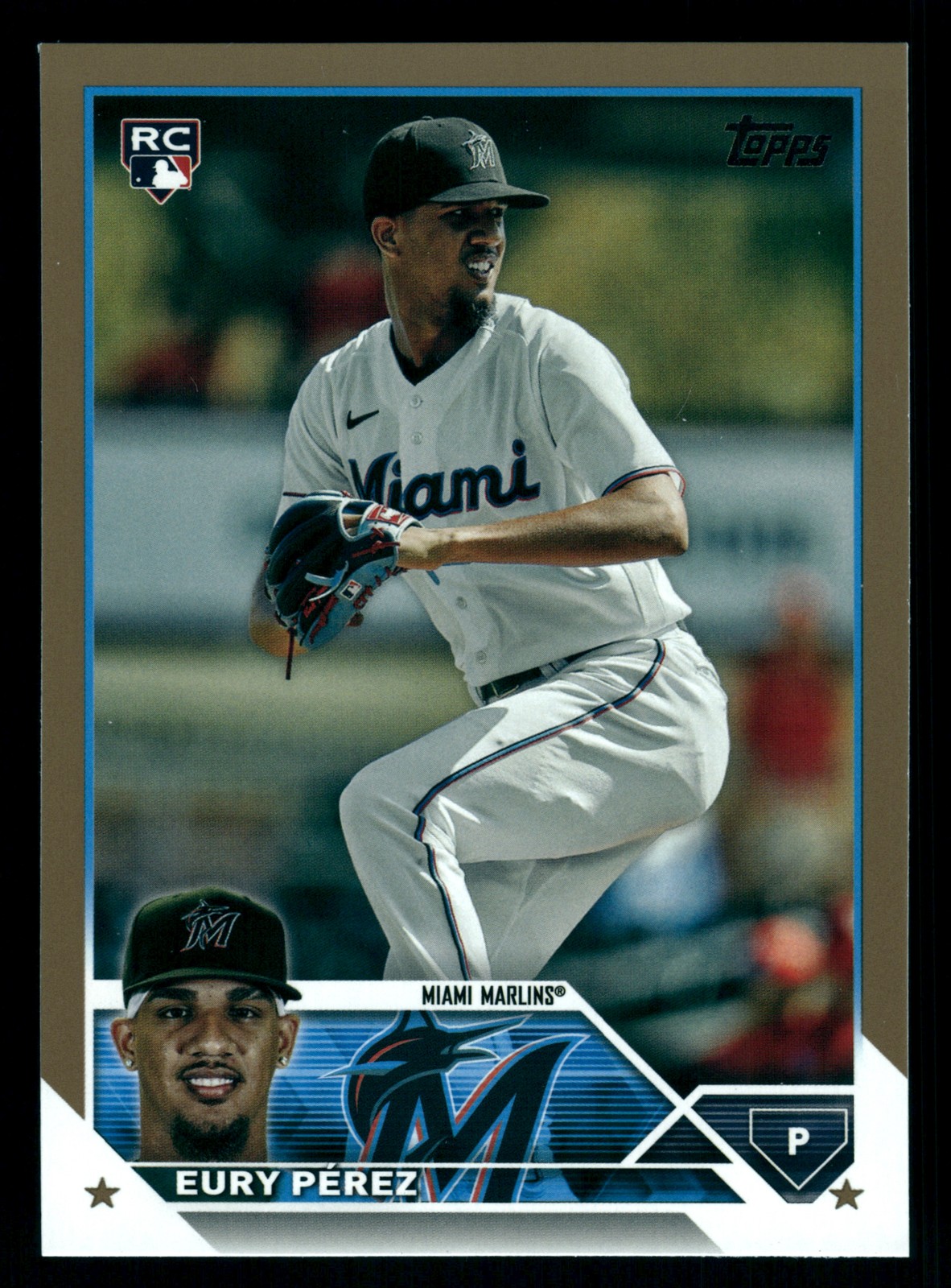 Eury Pérez Miami Marlins 2023 Topps Update Gold #US139 SN /2023
