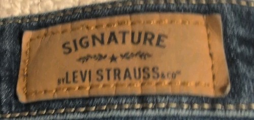 Signature By Levi Strauss & Co. Women Sz 16L Blue Denim Modern Slim Jean Pants24 - Picture 5 of 9