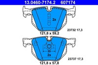 ATE Bremsbelagsatz Scheibenbremse 13.0460-7174.2 FüR BMW E61 E60 E63 E64 5Er 6Er