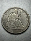 🔥1858-O Seated Liberty Half Dollar, Strong Rims and Liberty, MAKE AN OFFER🔥