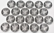 Lot of (20) Sunshine Mint 1/2 oz .999 Fine Silver - BU Half Troy Rounds