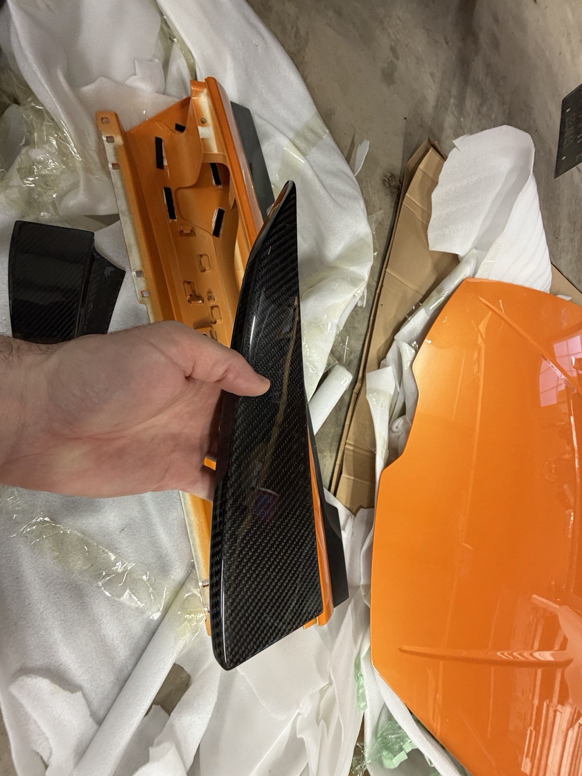 2015 Lamborghini Huracan Rear Deck Lid Upper Panel With carbon Fiber Spoiler PPF