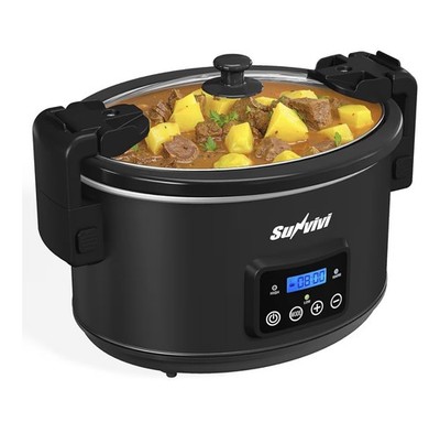 8.5 Quart Programmable Slow Cooker: Multi-Cooker Food Warmer - OPEN BOX, NEW!