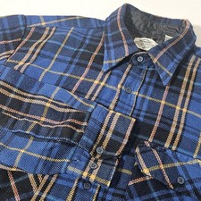 Vintage Fieldmaster Sears Perma Prest Flannel Button Up Shirt M