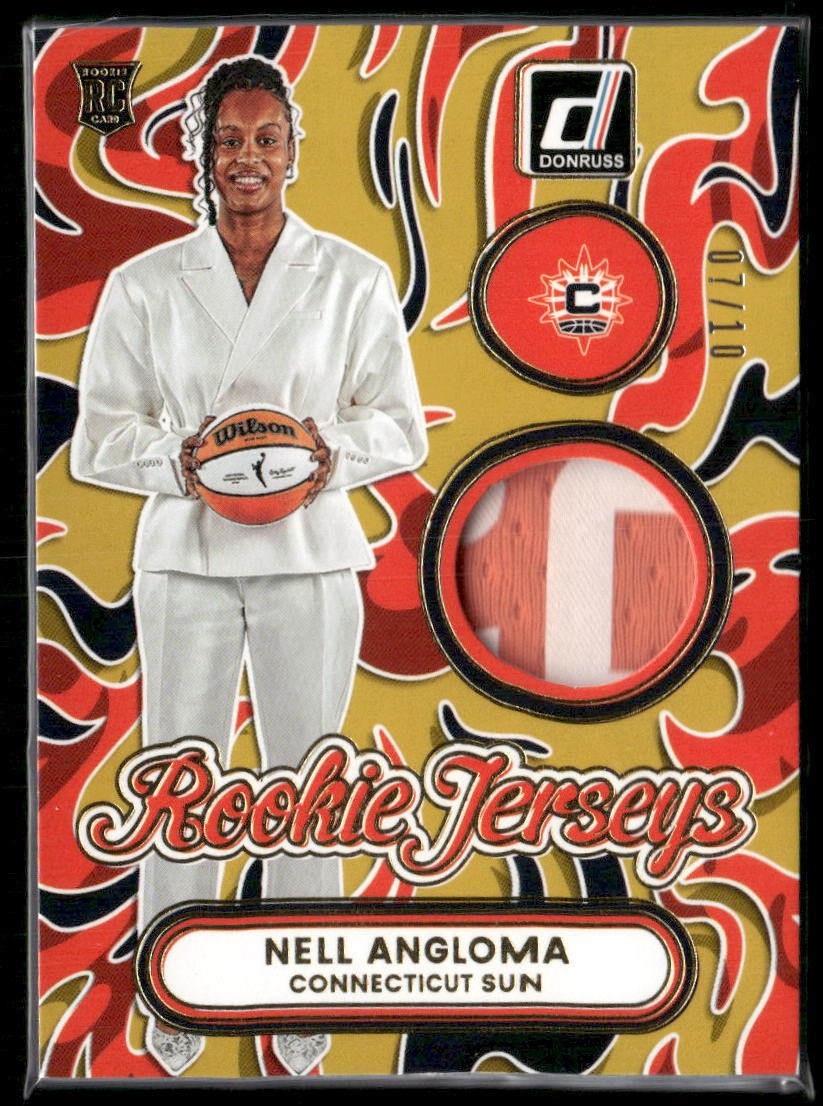 2025 Panini Donruss Rookie Jerseys Nell Angloma Patch Gold /10