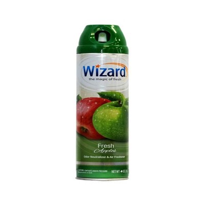 6x Wizard Refill Air Freshener Fresh Apple 4oz