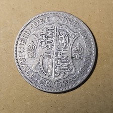 1933 Half Crown - George V British .500 Silver Coin