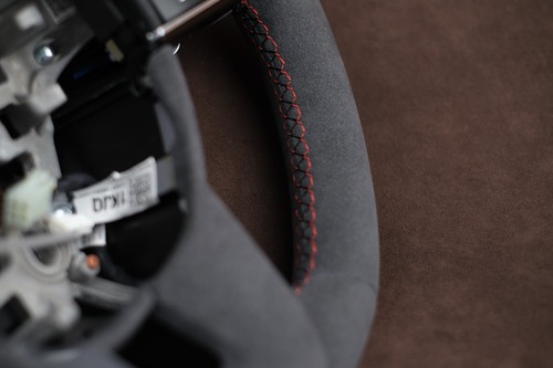 custom Genuine Kia Sportage paddle Steering Wheel GT Alcantara 12 o'clock mark - Picture 9 of 14