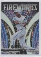 2021 Panini Prizm Draft Picks Fireworks Silver Justice Thompson #F-JT 00em