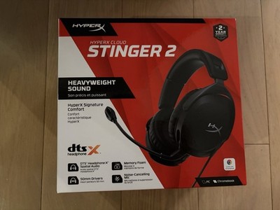 HyperX Cloud Stinger 2 Gaming Headset, DTS:X Spatial Audio, Noise Cancelling
