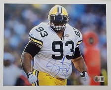 GILBERT BROWN Signed Auto 8x10 Photo Green Bay Packers BECKETT Witnessed