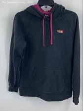 The North Face Womens Black Long Sleeve Kangaroo Pocket Pullover Hoodie Size L