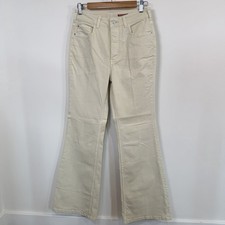 NEW Anthropologie Pilcro Jeans Womens 29 Beige High Rise Trouser Bootcut Denim