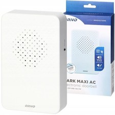 Wired Electronic Doorbell 230v 30-85db Adjustable Volume White
