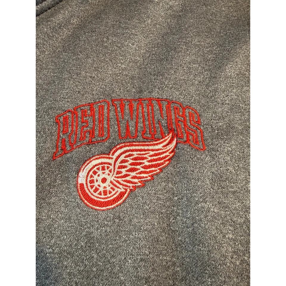 Detroit Red Wings Quarter Zip Mens Size XL NHL Pullover 1/4 Zip Hockey  - Image 3 of 4