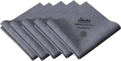 Vileda Professional Purmicro Active Max XL Waschlappen, grau, 5 Stück