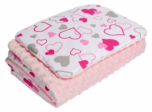 2 PIECE BABY BLANKET PLUS FLAT PILLOW BEDDING SET COT BED MOSES BASKET CRIB PRAM - Picture 37 of 62