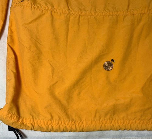 Chaqueta LL BEAN talla XL con capucha naranja abrigo de lluvia - Imagen 4 de 5
