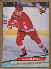 1992-93 Fleer Ultra #48 Sergei Federov Detroit Red Wings Hall-of-Fame