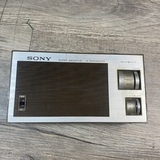 SONY 6R-11 SUPER SENSITIVE 9 TRANSISTOR VINTAGE AM RADIO W/ STRAP JAPAN ORIGINAL
