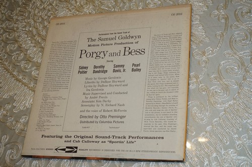 Samuel Goldwyn Porgy and Bess Original Sound Track 1959 12" Vinyl LP OS2016 VG - Imagen 3 de 4