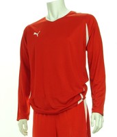 15 X Puma Mens Football Shirts All Red With White Trim (s To 2xl) 15 X Puma Mens Football Shirts All Red With White Trim (s To 2xl)