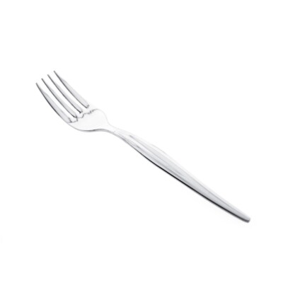 Almina 6 Tlg. Kuchengabel-Set in Silber mit Design aus Chrom-Edelstahl 18/10 
