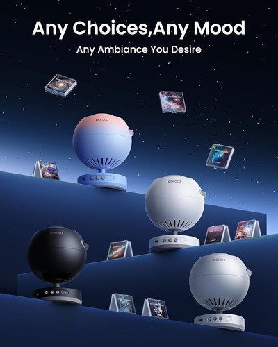 Galaxy Star Projector for Bedroom with Replaceable Optical Film Discs - Picture 8 of 9