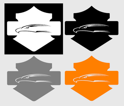 Harley Davidson Screaming Eagle shield decal Pick your SIZE & COLOR free S&H
