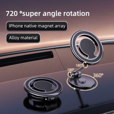 Universal Rotatable Car Phone Mount Holder Magnetic For iPhone Magsafe 16/15/14