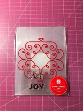 Christmas Noel Joy Stamp Embossng Folder Set By Hampton Art 3 Pcs