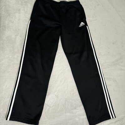 Adidas Tech Fleece 3 Stripes Pants Black/White Pockets G72923 Mens