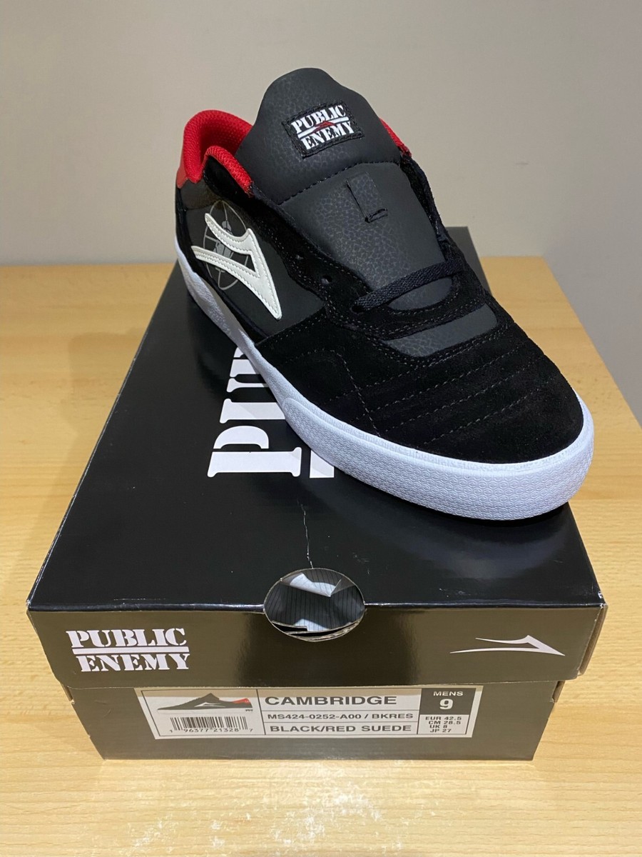 スケートボード Lakai Cambridge PUBLICENEMY Lakai x Public Enemy Cambridge Skate Shoes White