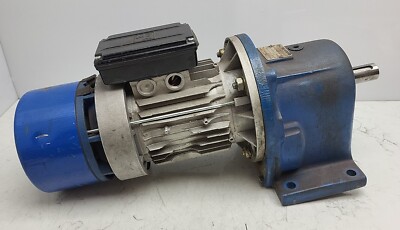 MGM BA80B4 Brake Motor 1400/1680 Rpm w/ Rossi MR31-63-PC1A Gear Reducer Damage