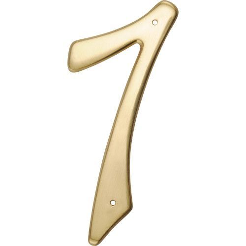 Hillman 4-In. Nail-On Brass House Number 7 847049