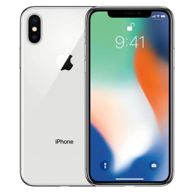 Apple iPhone X A1865 64GB Silver AT&T Locked Acceptable Used | eBay