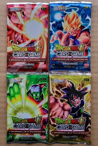Dragon Ball Super TCG Zenkai Dawn of the Z Legends Booster Pack Artwork Set New